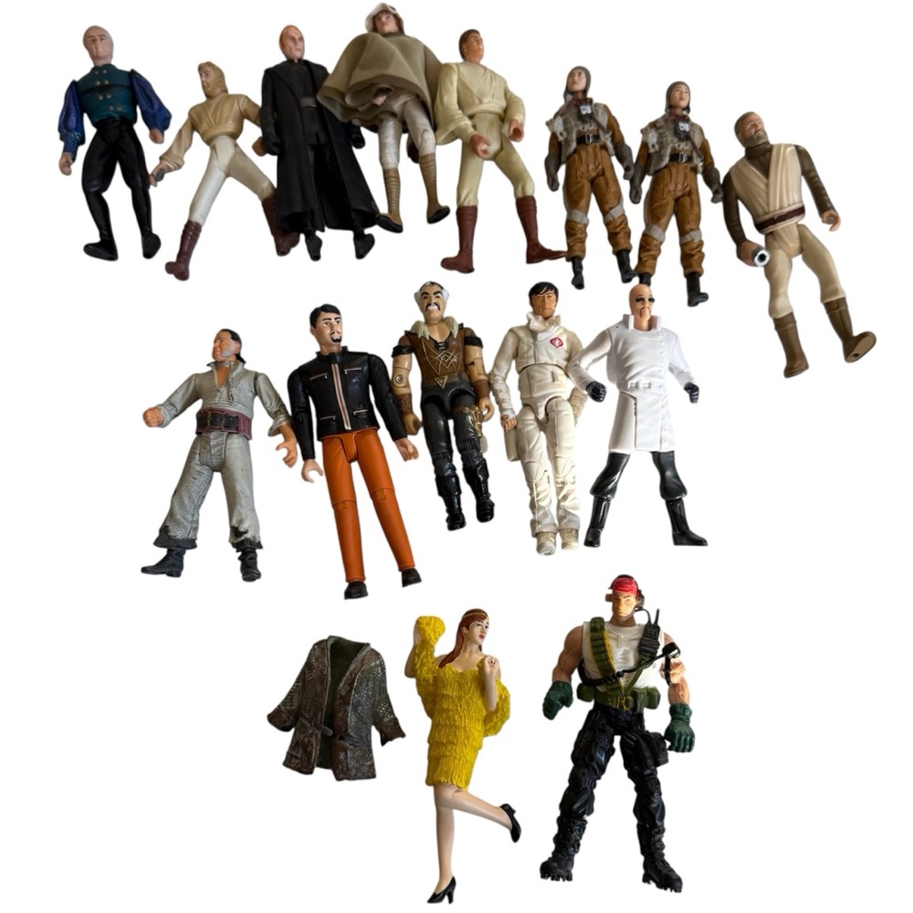 VARIOUS ACTION FIGURES LOT Star Wars GI Joe and more